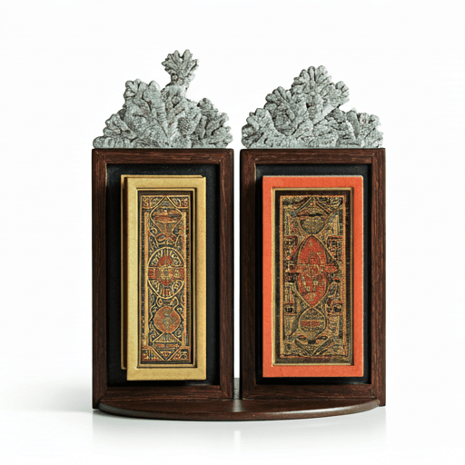 Ornate bookend — concept phase